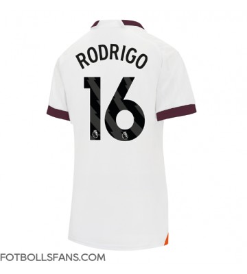 Manchester City Rodri Hernandez #16 Replika Bortatröja Damer 2023-24 Kortärmad